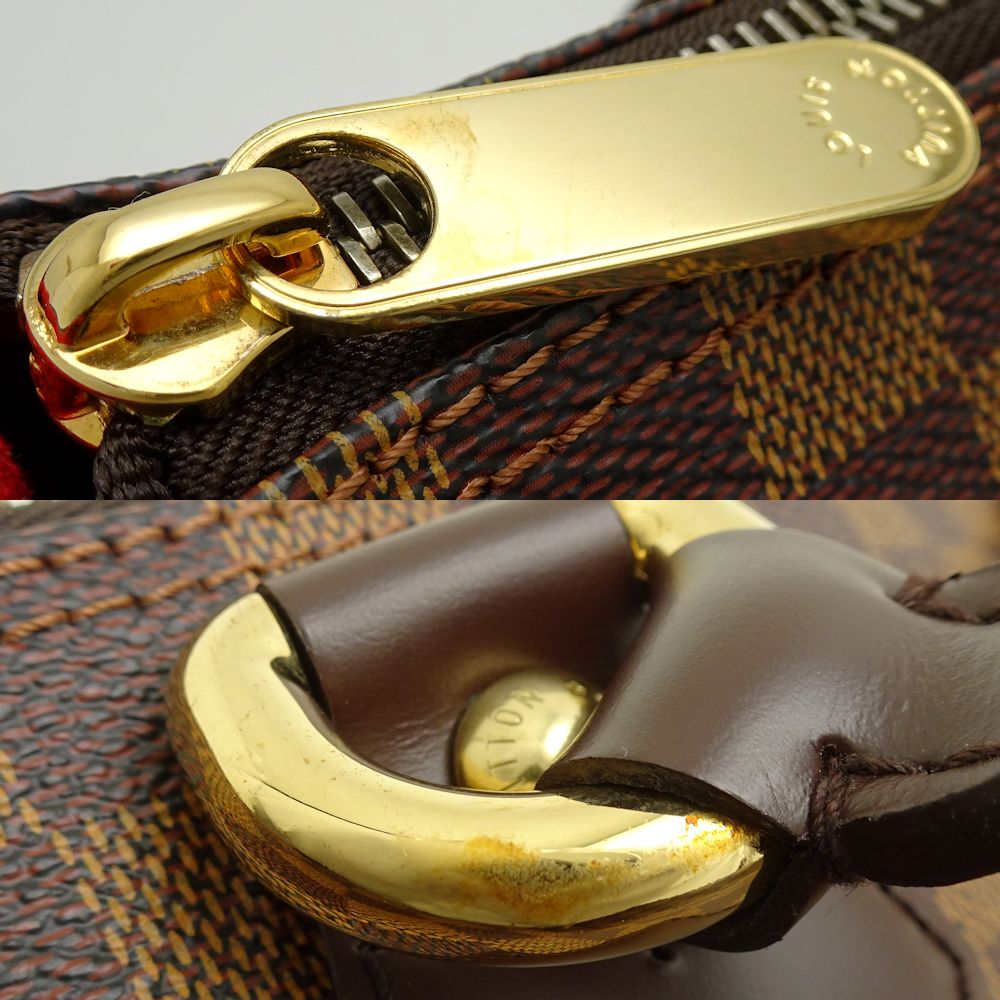 Louis Vuitton Damier Saleya PM Ebene Tote Bag Brown