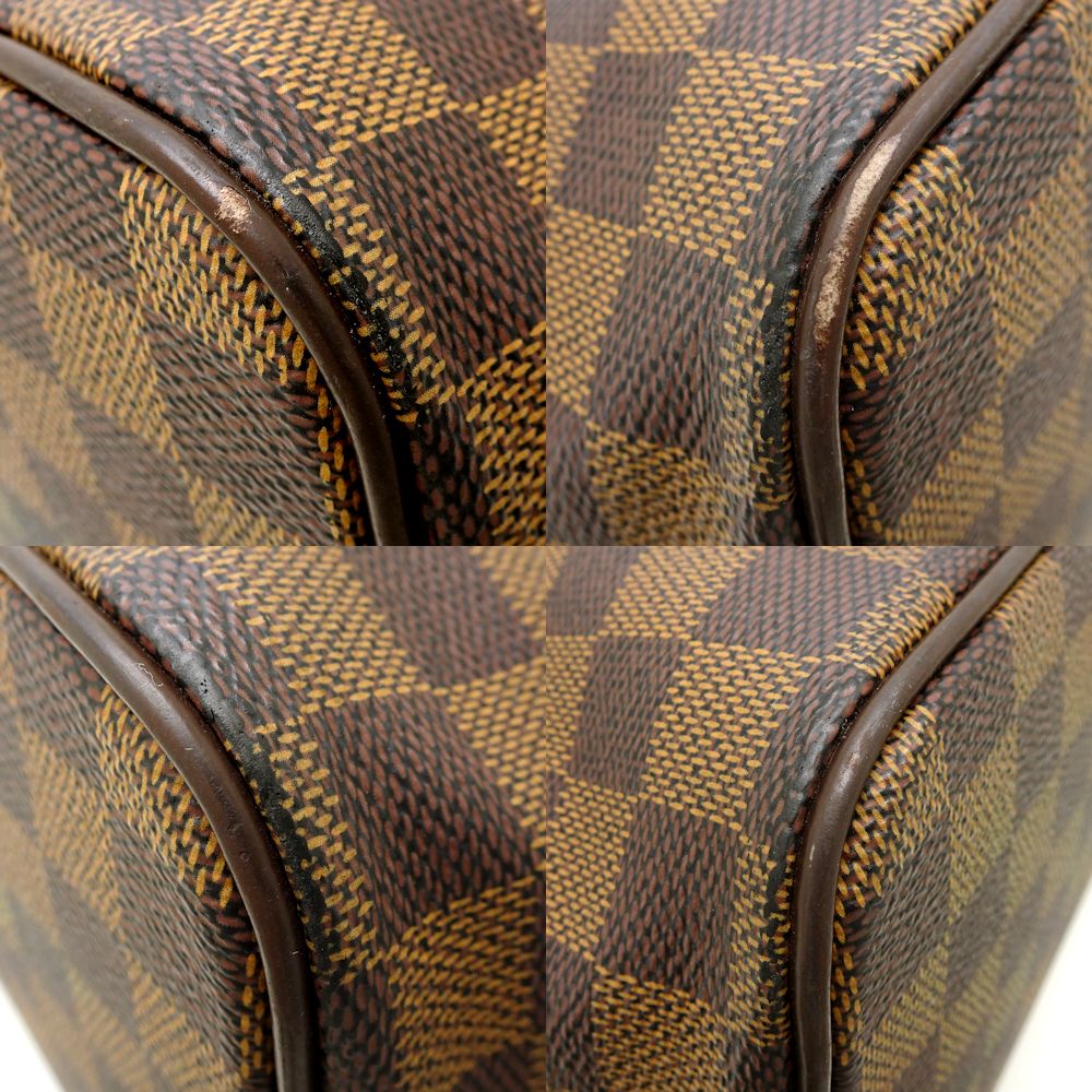 Louis Vuitton Damier Saleya PM Ebene Tote Bag Brown