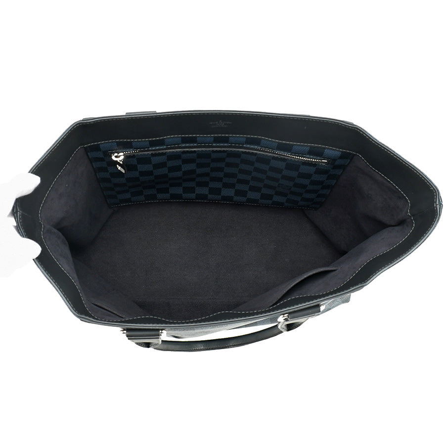 Louis Vuitton Damier Cobalt Cover Voyage Leather Tote Bag