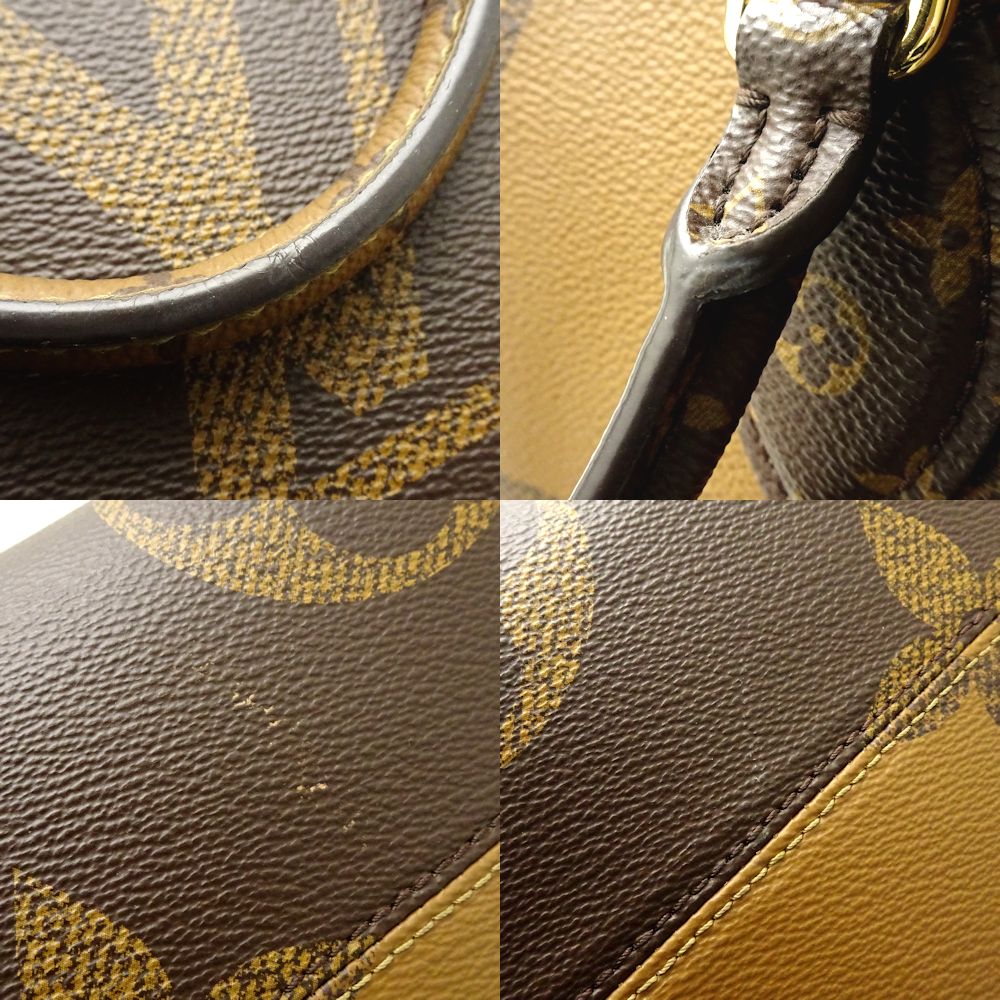 Louis Vuitton Monogram Giant Reverse On The Go MM Brown