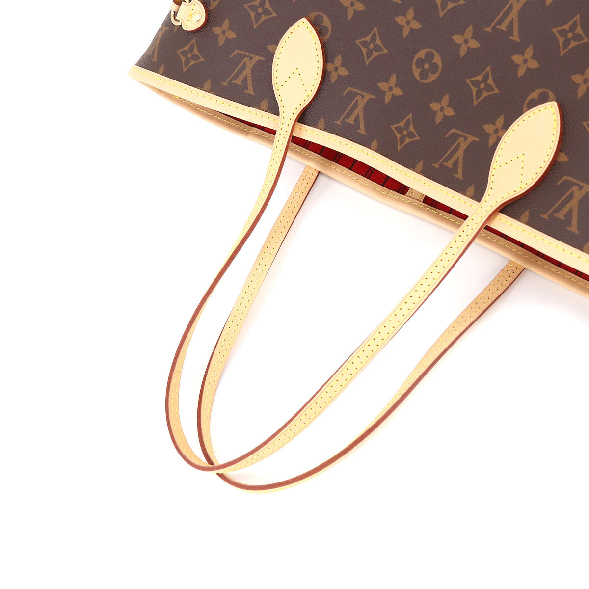 Louis Vuitton Monogram Neverfull MM Tote Bag Brown Series RFID Neverfull MM