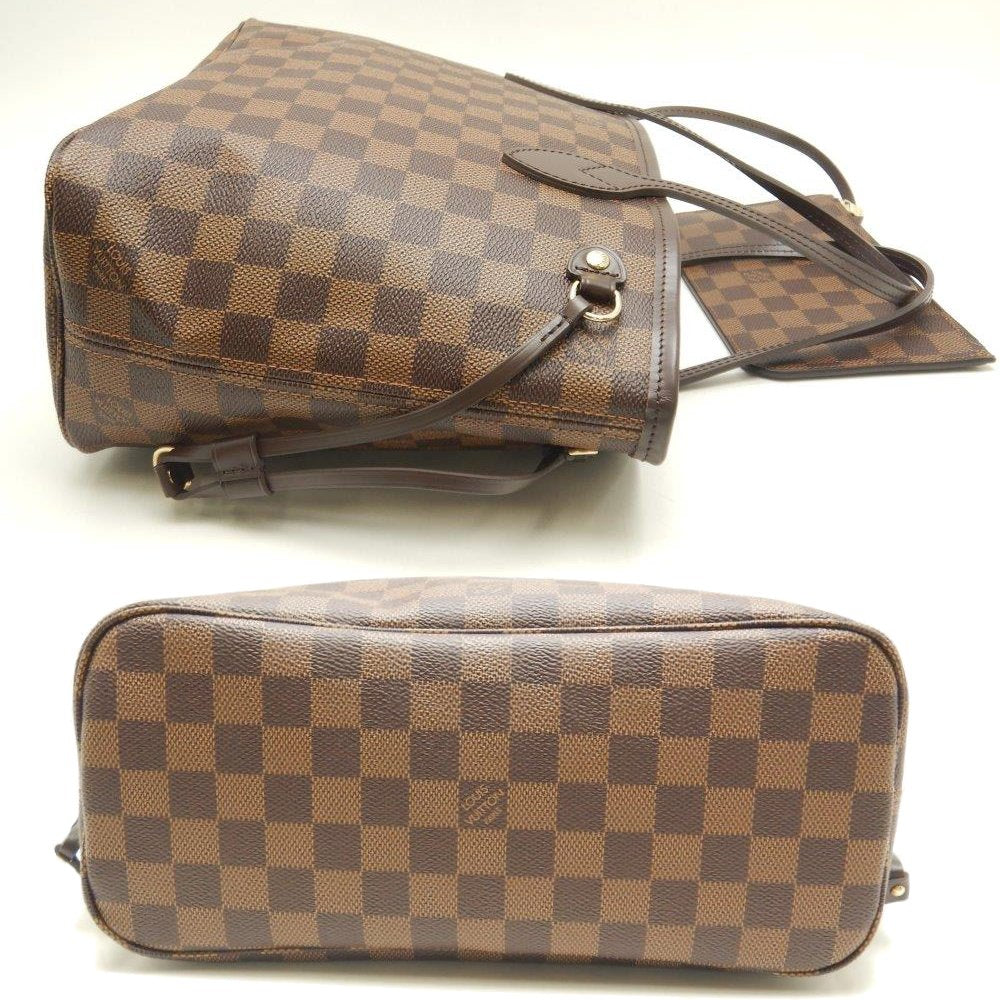 Louis Vuitton Damier Neverfull PM Ebene Tote Bag Brown