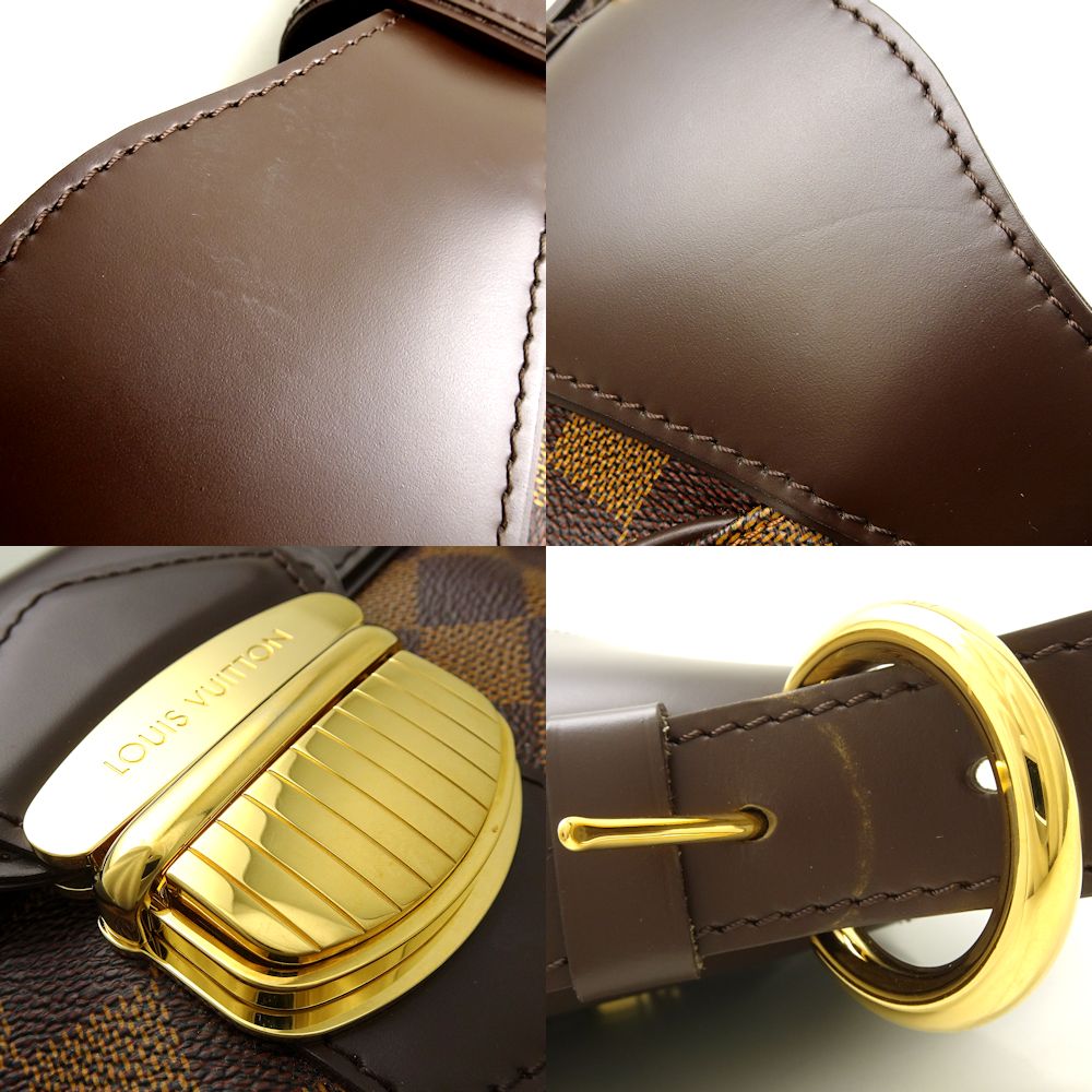 Louis Vuitton Damier Sistina MM Shoulder Bag Ebene