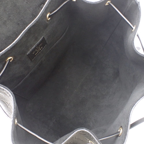 Louis Vuitton Monogram Implant Montsouris PM Rucksack Backpack Noir Black