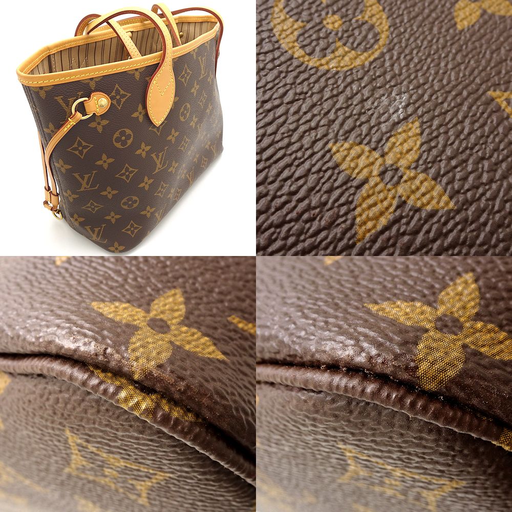 Louis Vuitton Monogram Neverfull PM Tote Bag Brown