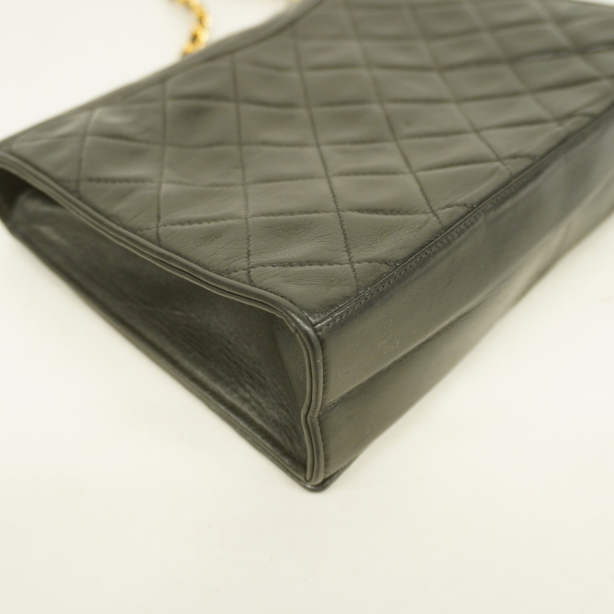 Chanel Shoulder Bag Matelasse Chain Lambskin Black