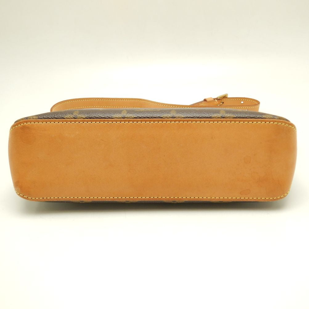 Louis Vuitton Monogram Trotter Shoulder Bag Brown