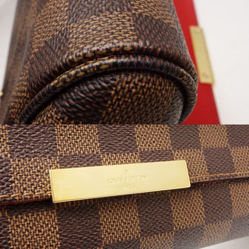 Louis Vuitton Damier Favorite MM Shoulder Bag Ebene