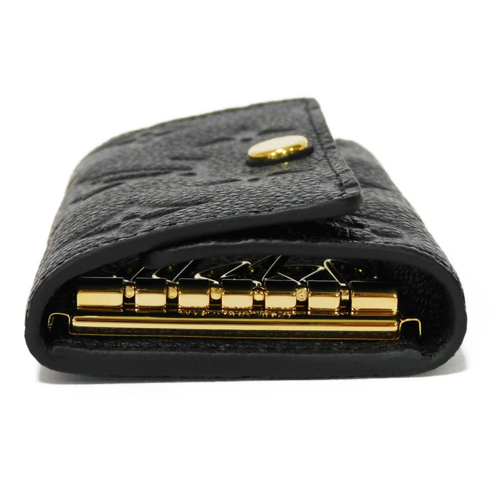 Louis Vuitton Key Case Multicle 6 Embossed Black