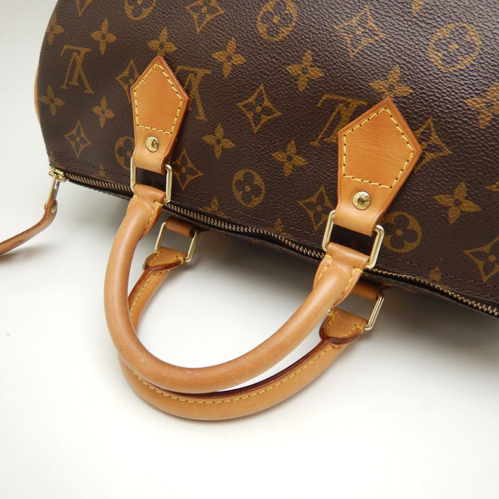 Louis Vuitton Monogram  Speedy 30 Handbag Brown