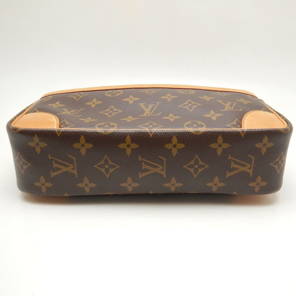 Louis Vuitton Monogram Crossbody Shoulder Bag Brown
