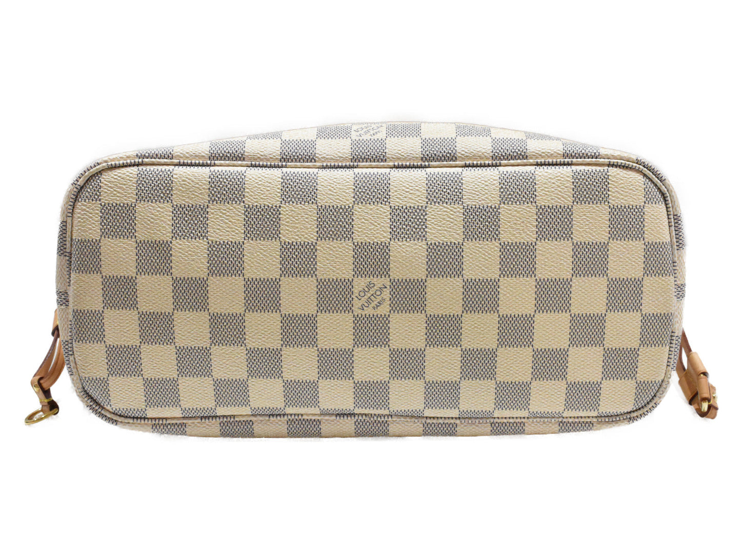 Louis Vuitton Neverfull PM Damier Azur Ivory Coated Canvas Handbag