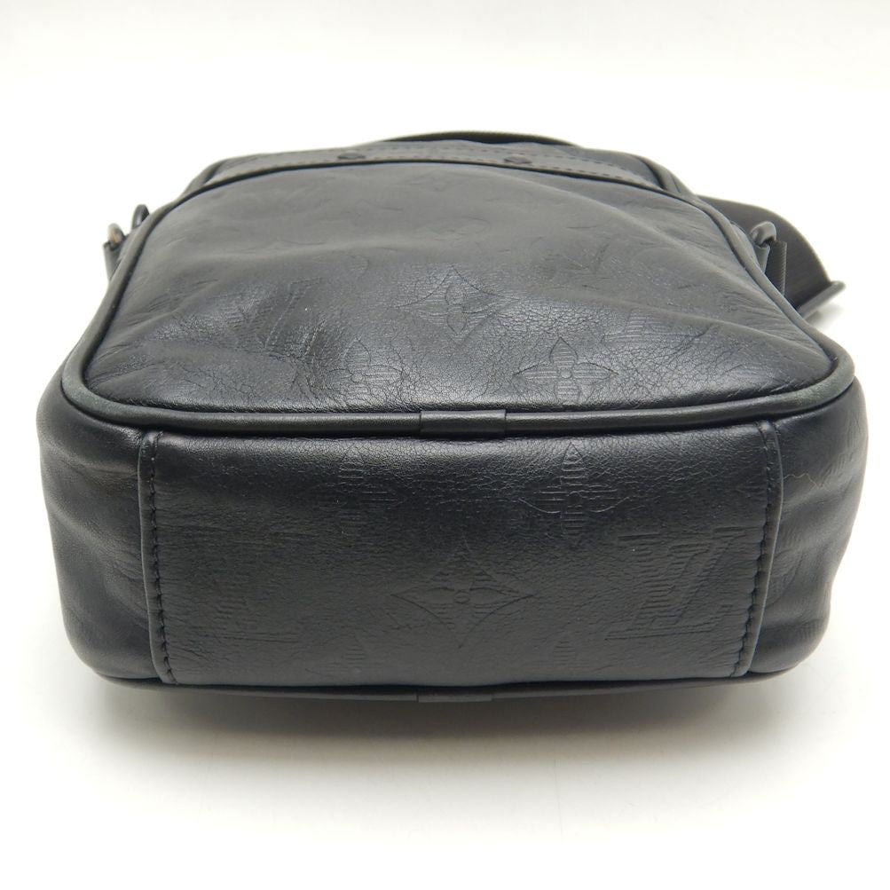 Louis Vuitton Danube PM Diagonal Shoulder Bag Monogram Shadow Noir