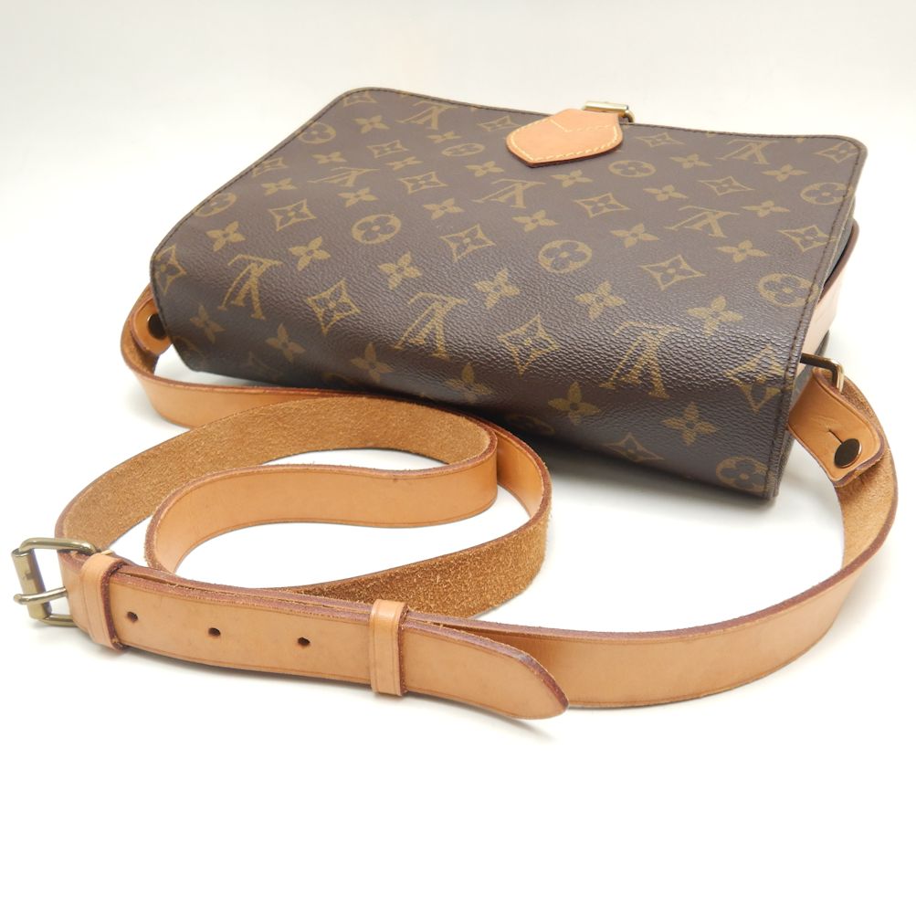 Louis Vuitton Monogram Cartesier Crossbody Shoulder Bag Brown
