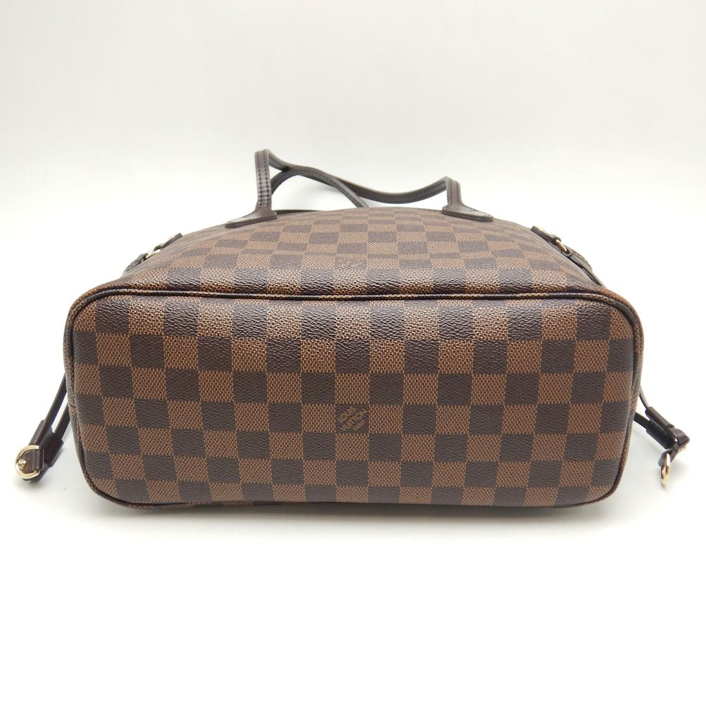 Louis Vuitton Damier Neverfull PM Tote Bag Brown