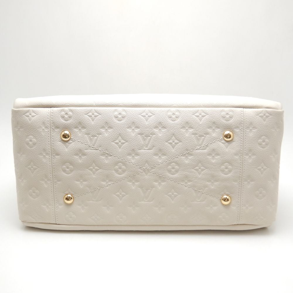 Louis Vuitton Artsy MM Shoulder Bag Emplant Neige White
