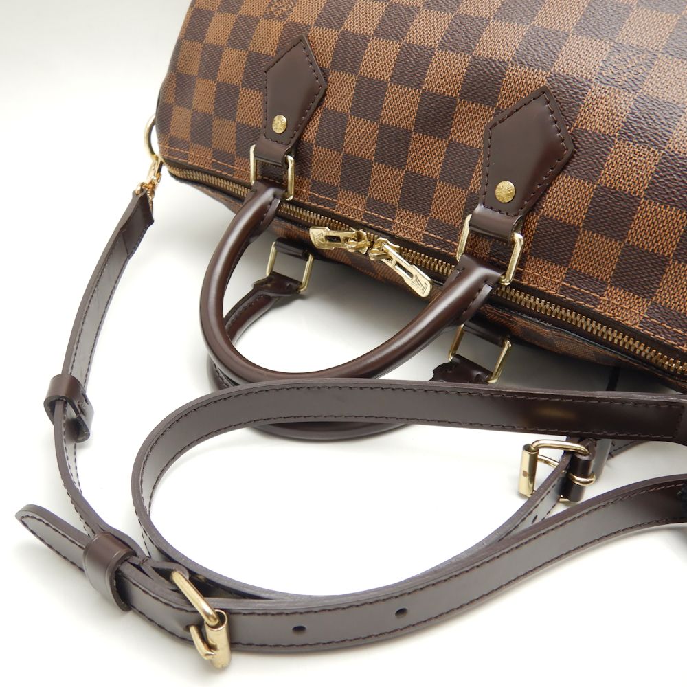 Louis Vuitton Damier Speedy Bandouliere 30 Handbag Brown