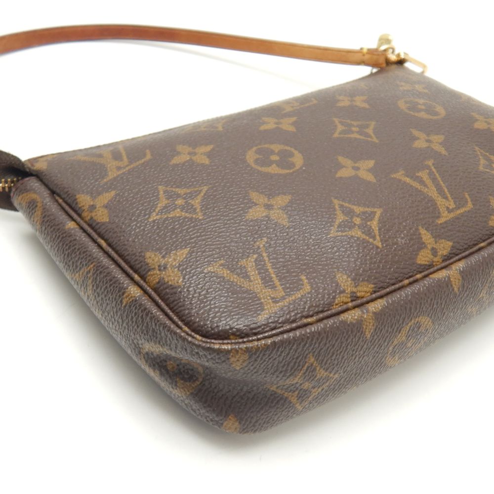 Louis Vuitton Monogram  Accessory Pouch Handbag Brown