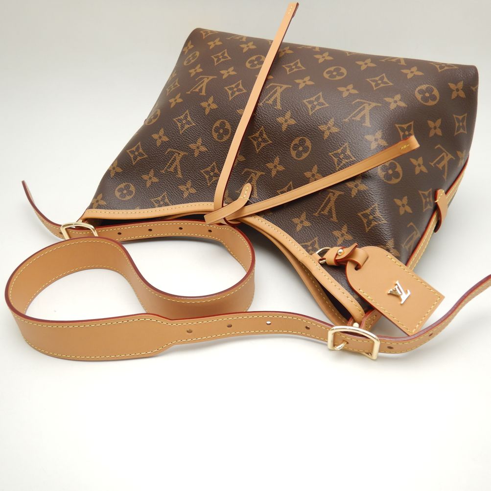 Louis Vuitton Monogram Carryall NM PM Shoulder Bag Brown