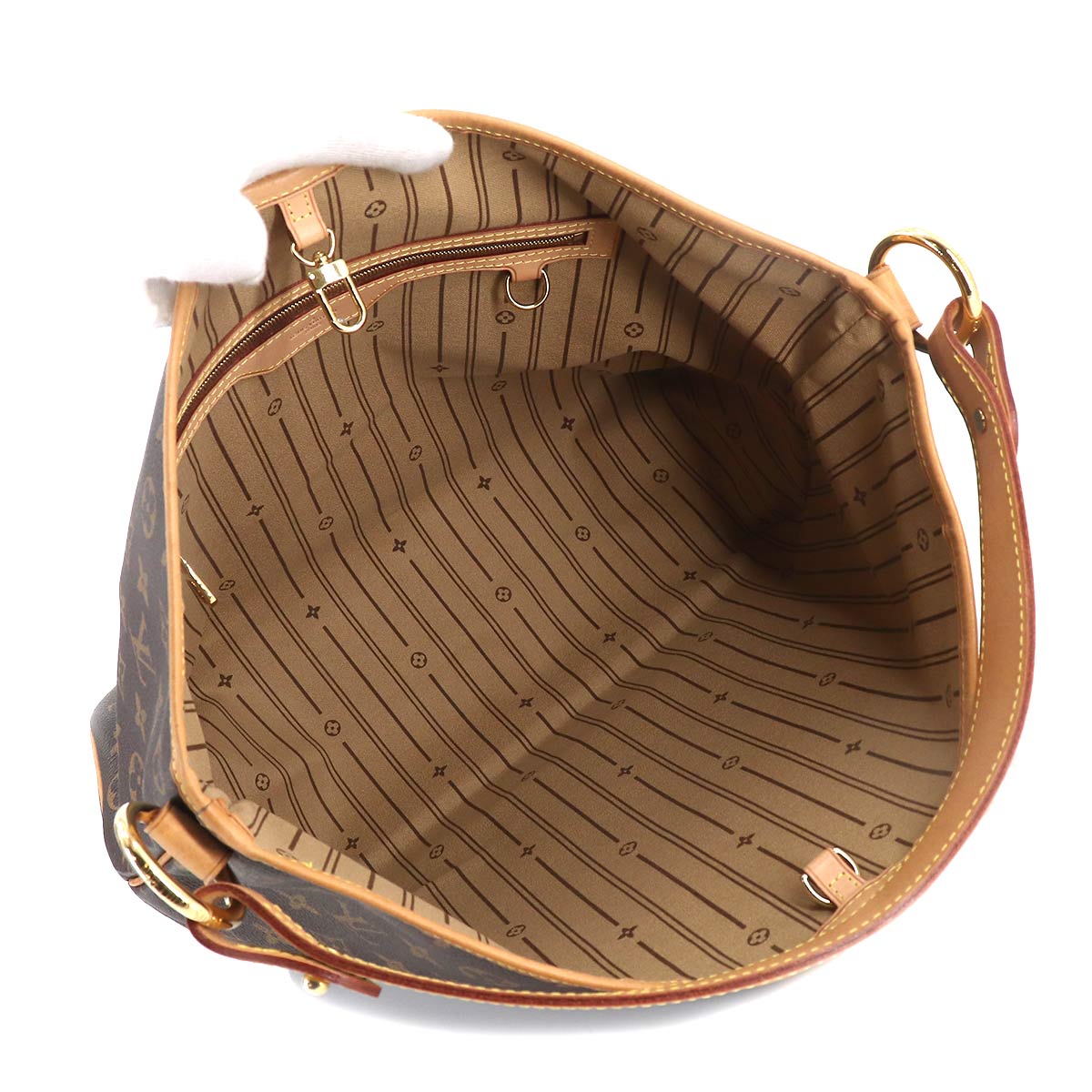 Louis Vuitton Monogram Delightful PM Shoulder Bag Brown Gold Hardware