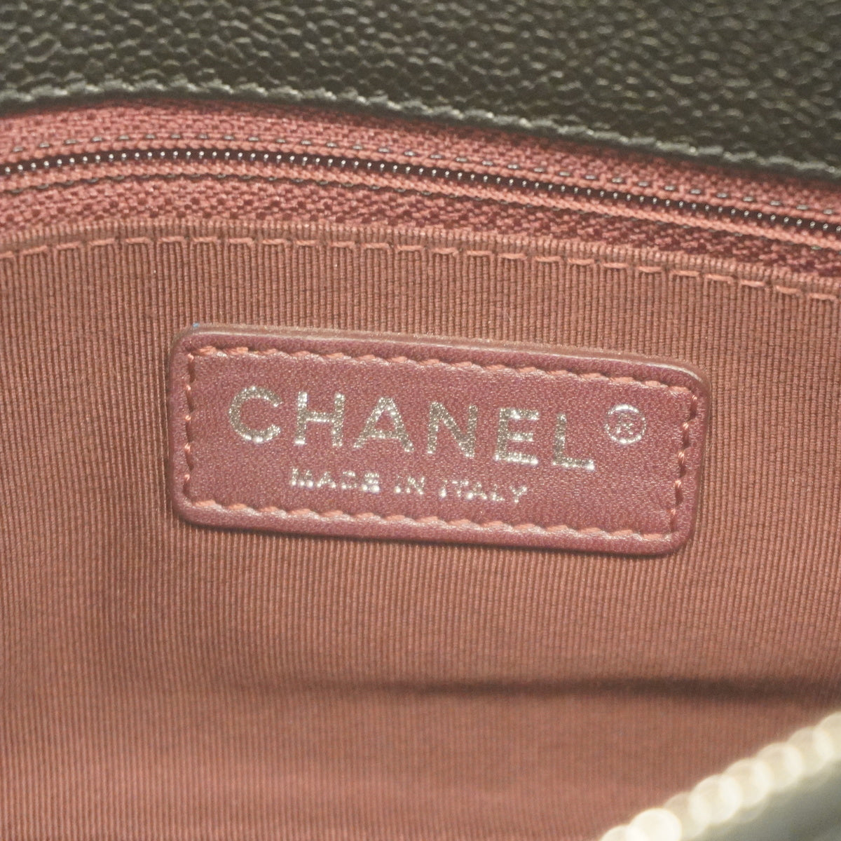 Chanel Shoulder Bag Matelasse Chain Caviar Skin Black