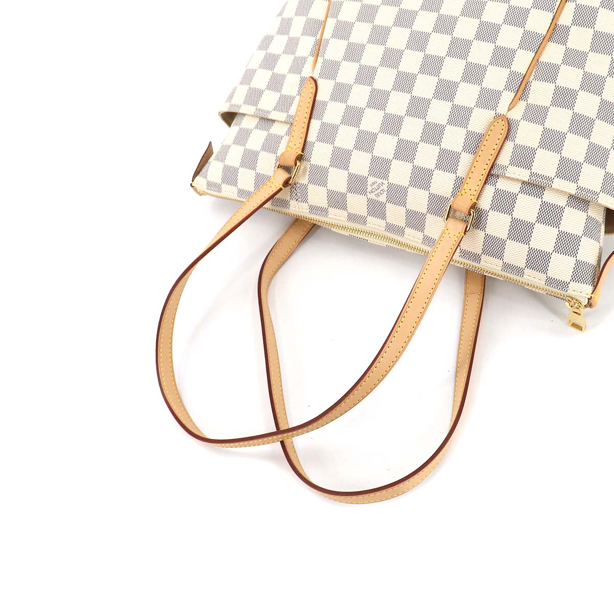 Louis Vuitton Damier Azur Totally PM Tote Bag Gold Hardware