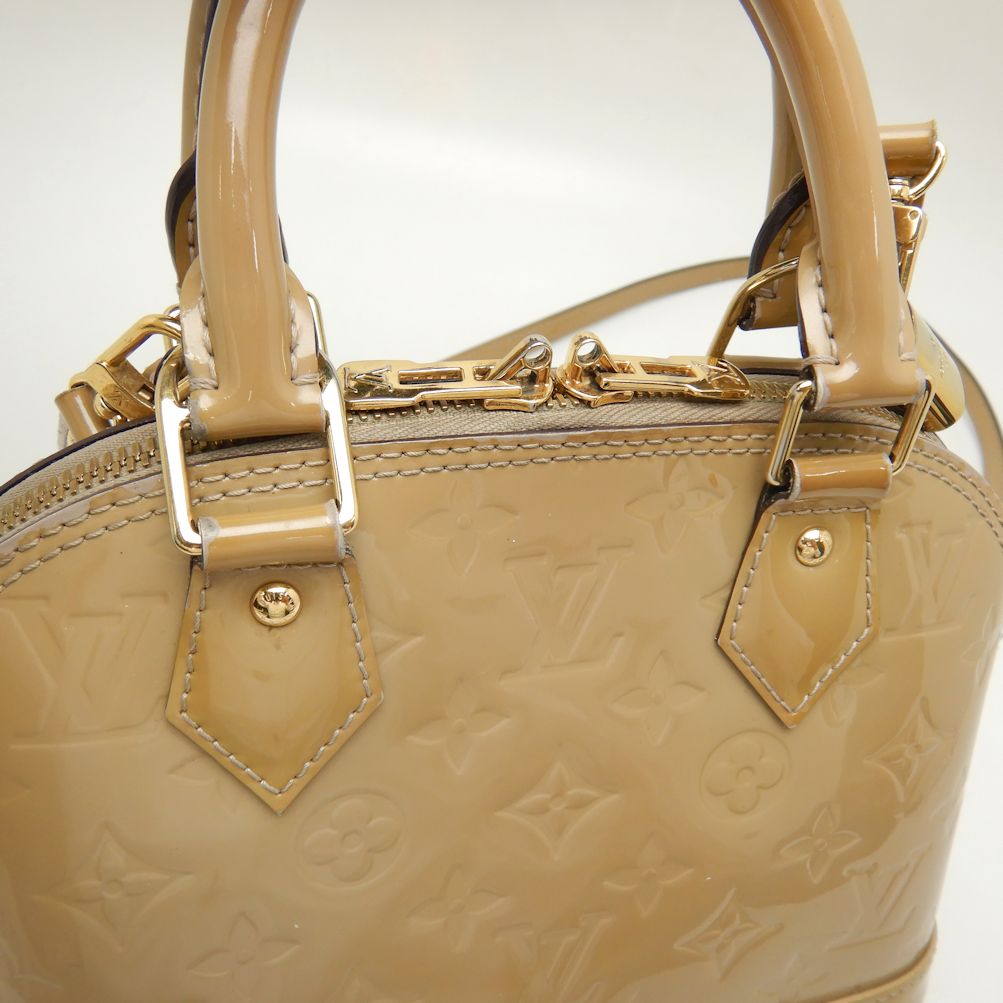 Louis Vuitton Vernis Alma BB Handbag 2WAY Dune