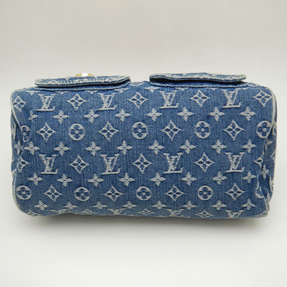 Louis Vuitton Neo Speedy Handbag Monogram Denim Blue