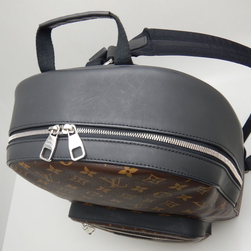 Louis Vuitton Josh Rucksack Backpack Monogram Macassar Brown Black