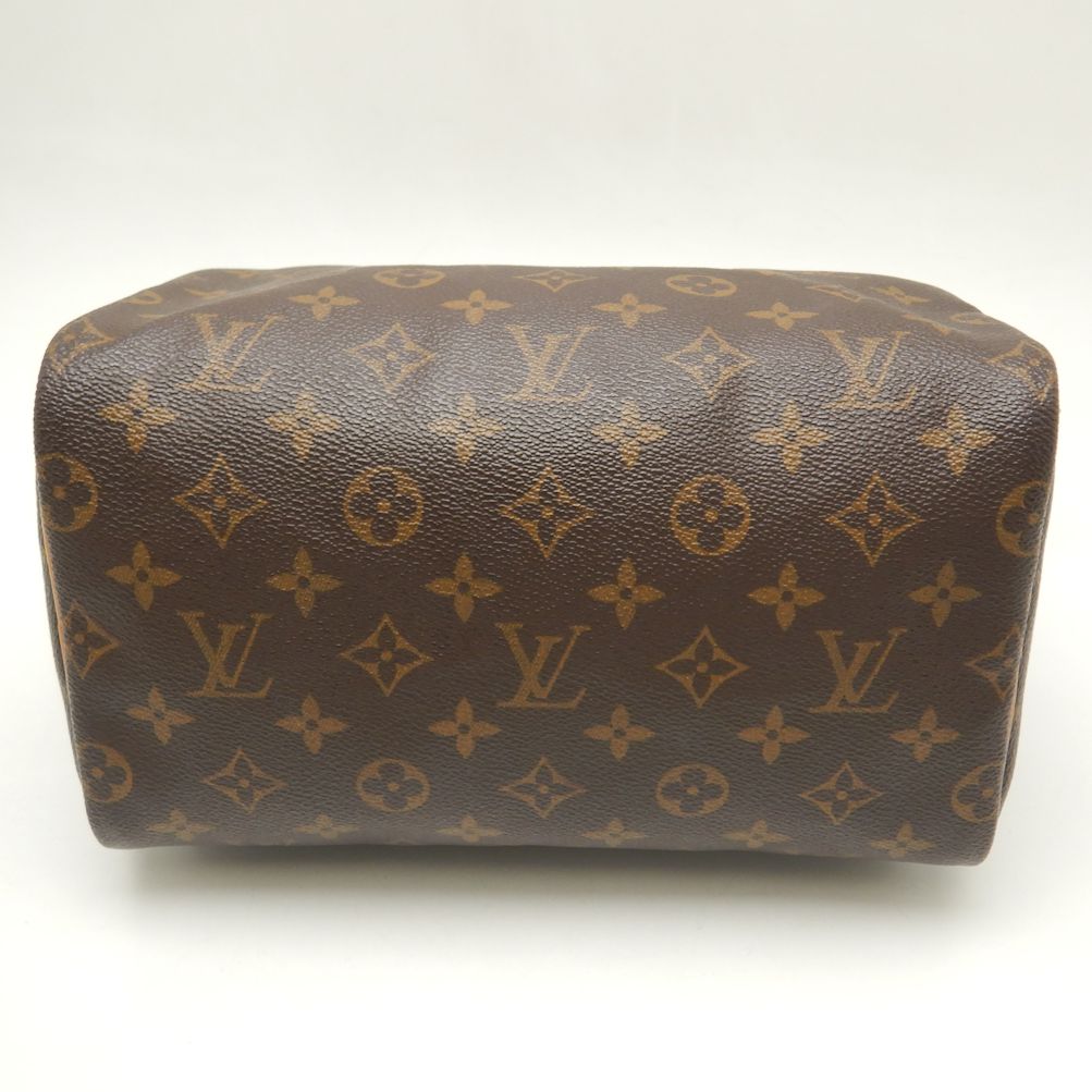 Louis Vuitton Monogram Speedy 25 Handbag Brown