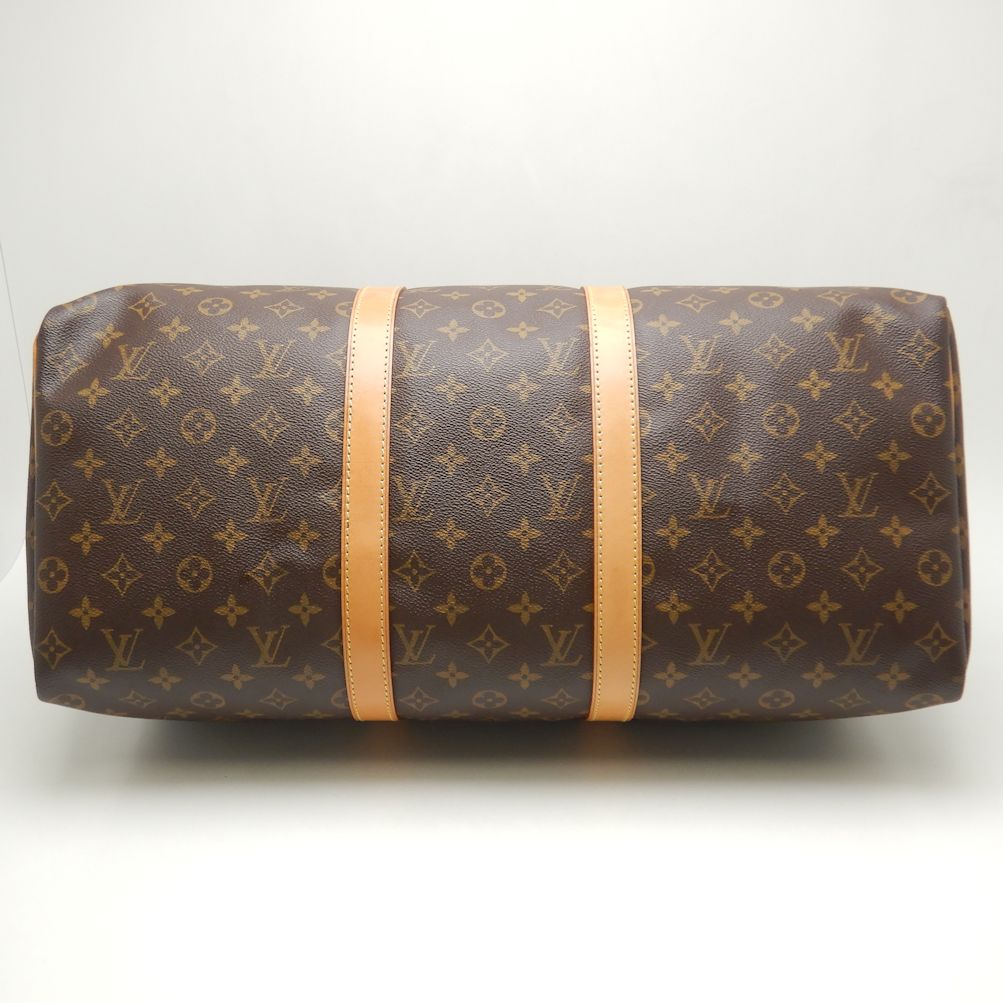 Louis Vuitton Monogram Keepall 50 Boston Bag Brown
