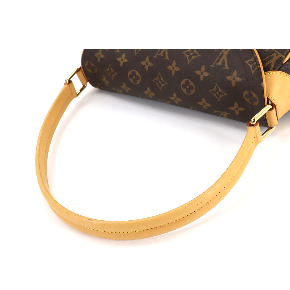 Louis Vuitton Monogram Beverly MM Shoulder Bag Brown Gold Hardware
