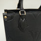 Louis Vuitton On The Go PM Tote Bag Monogram Emplant Noir