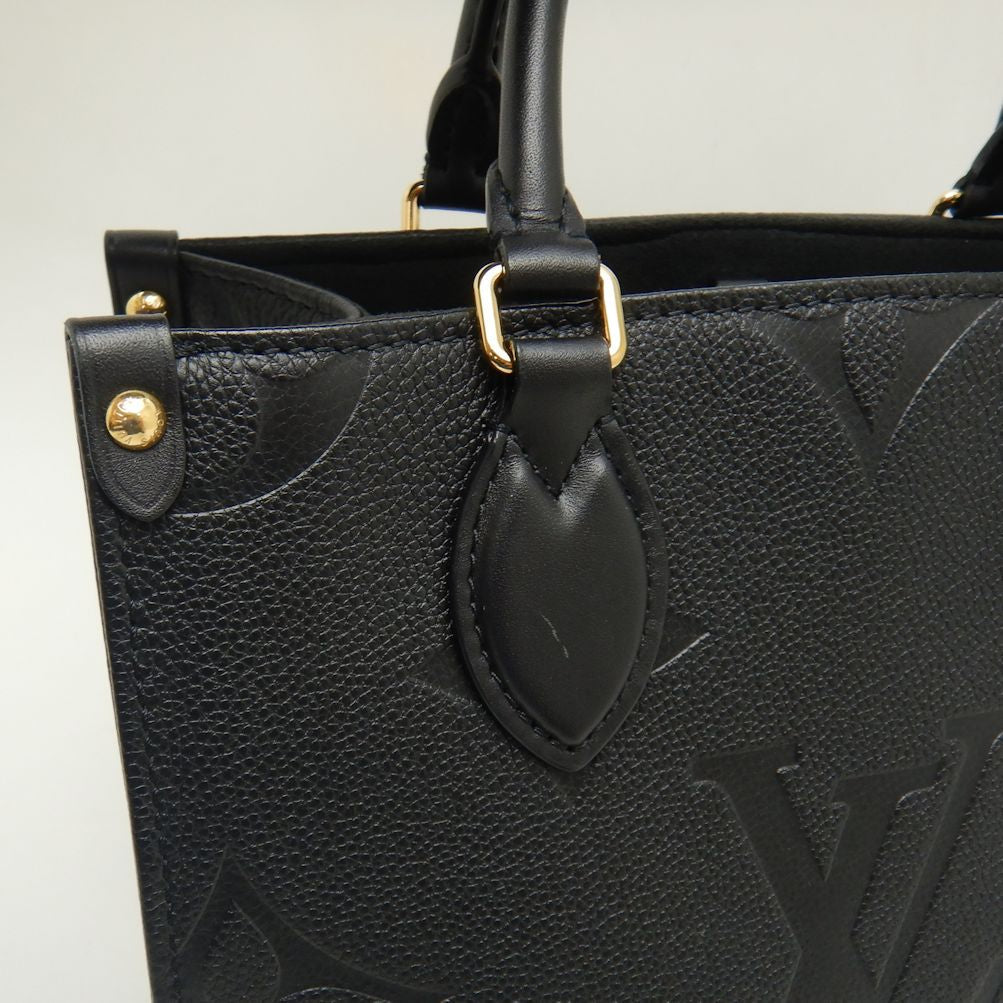 Louis Vuitton On The Go PM Tote Bag Monogram Emplant Noir