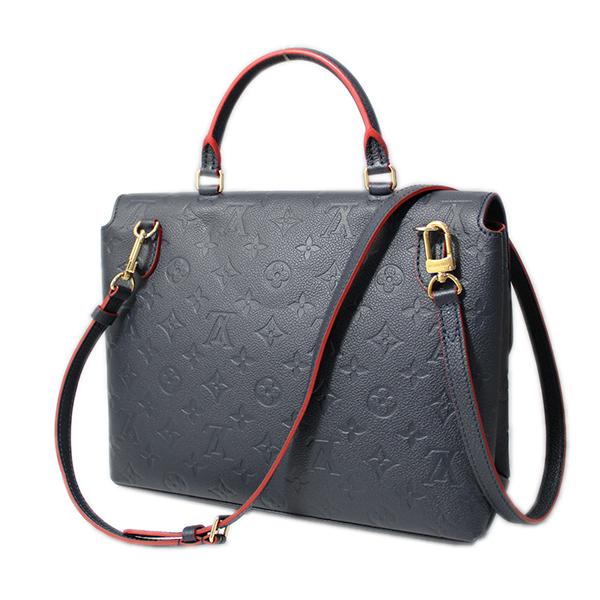 Louis Vuitton Monogram Empreinte Marignan Shoulder Bag Marine Rouge