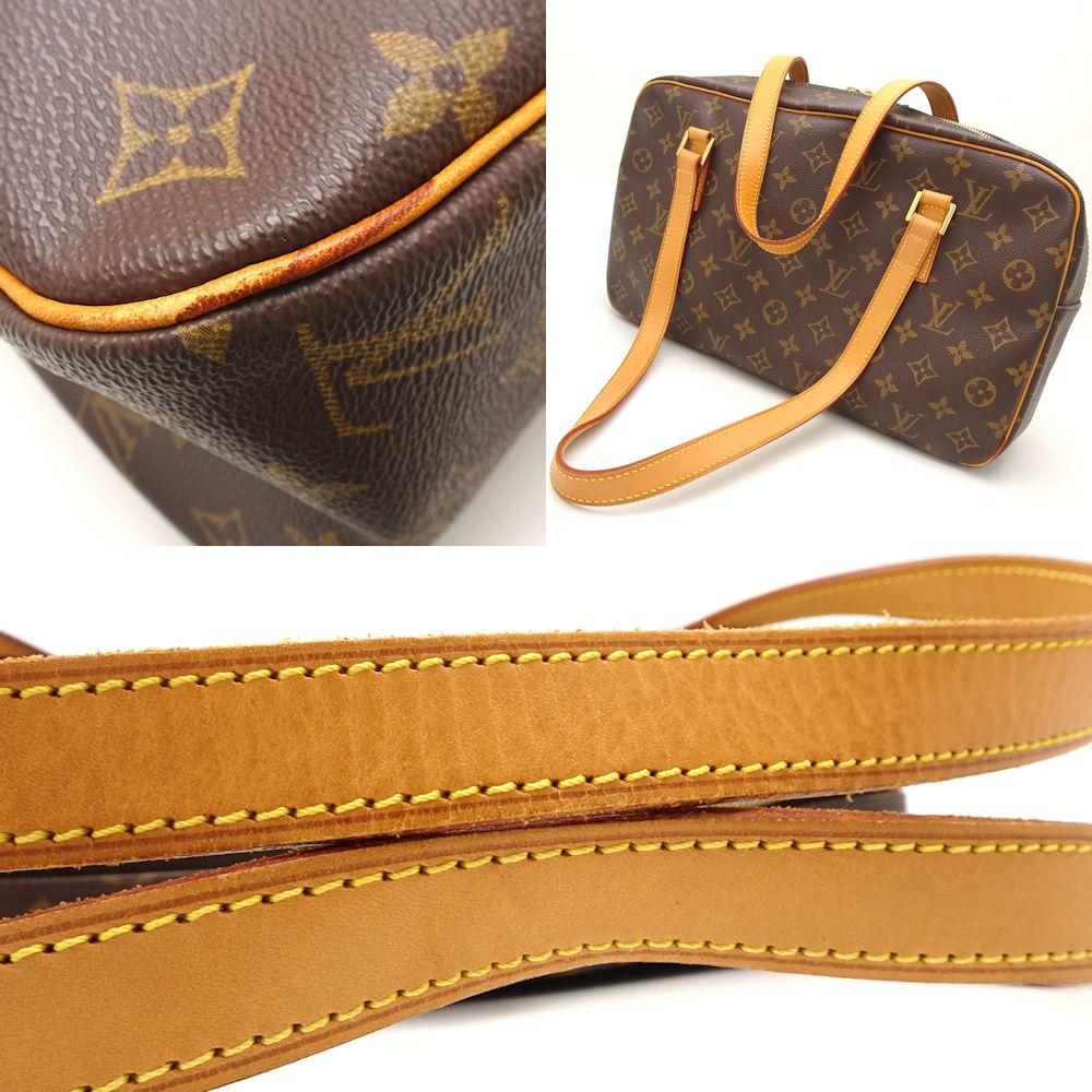 Louis Vuitton Monogram Cite GM Shoulder Bag Brown