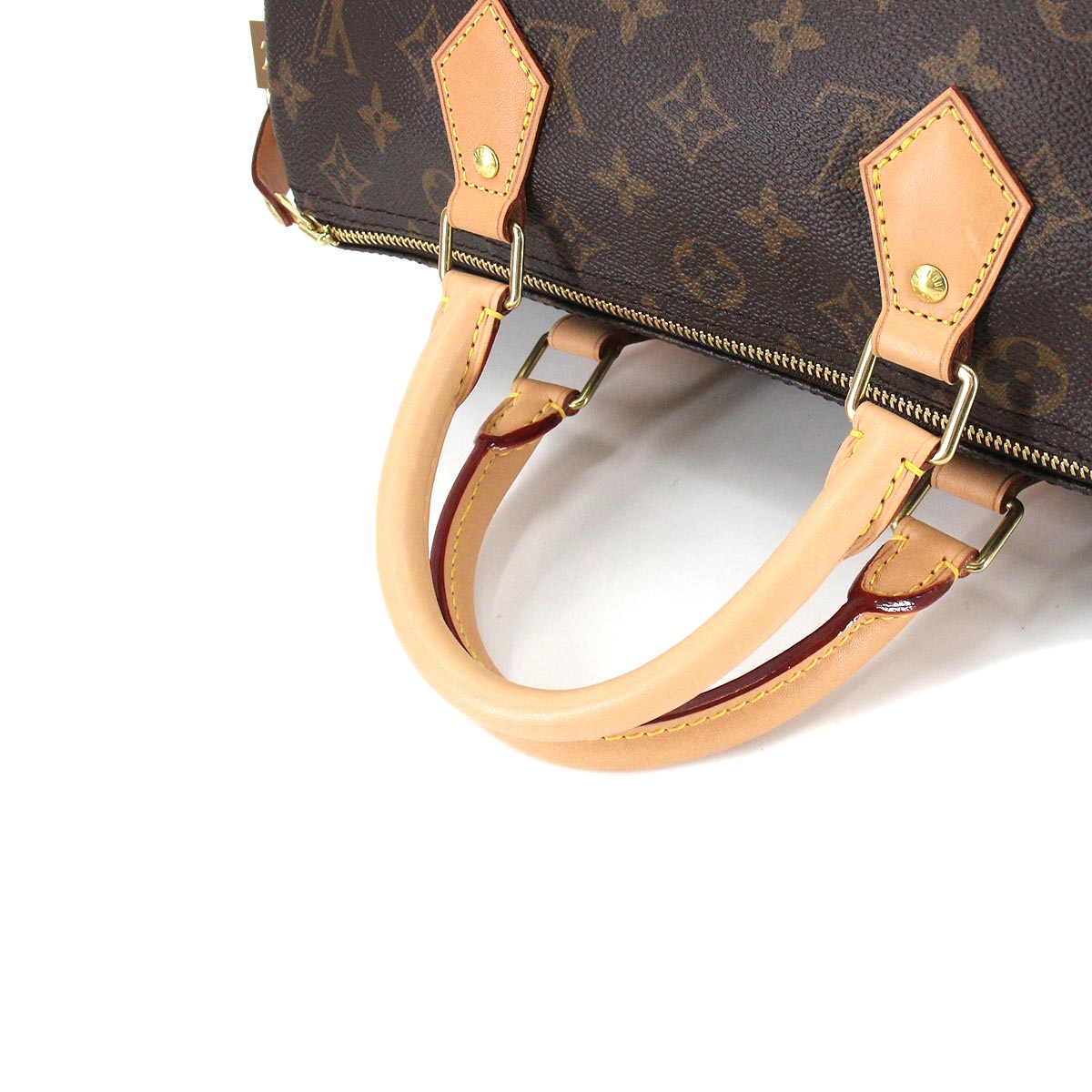 Louis Vuitton Monogram Speedy 30 Hand Bag Brown RFID Gold Hardware