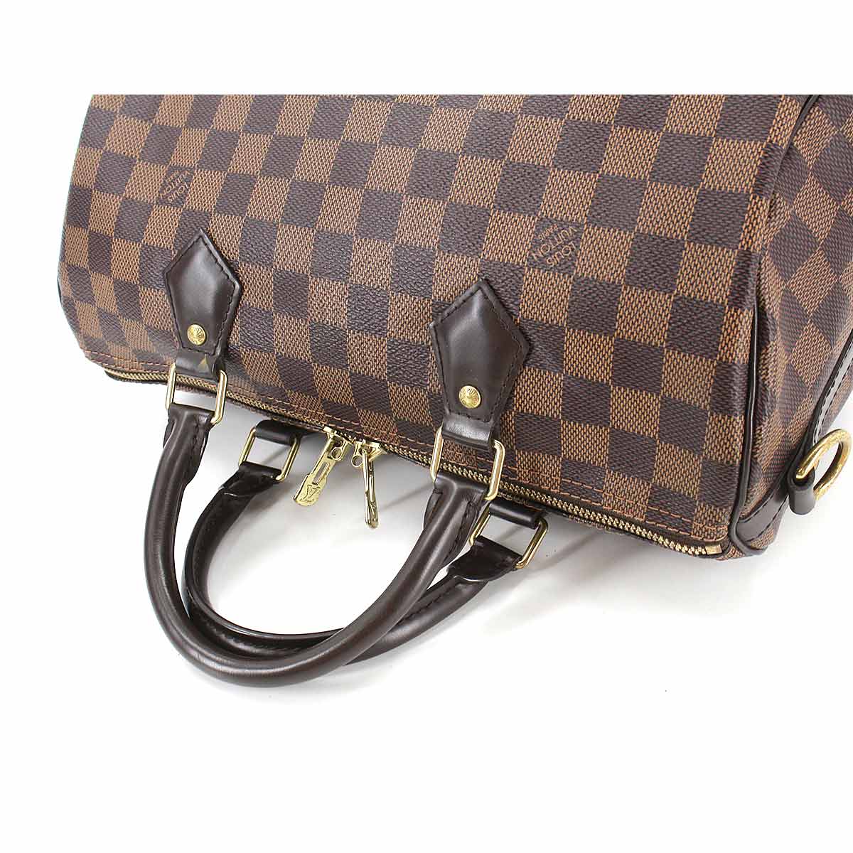 Louis Vuitton Damier Speedy Bandouliere 30 2way Hand Shoulder Bag Ebene