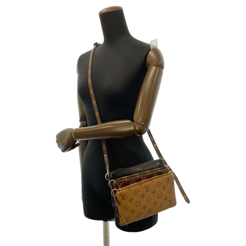 Louis Vuitton Shoulder Bag Monogram Reverse Lambskin Pochette