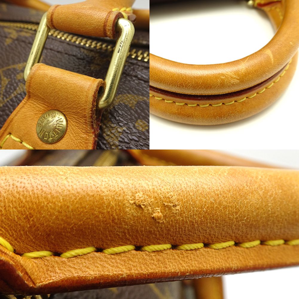 Louis Vuitton Monogram Speedy 30 Handbag Brown