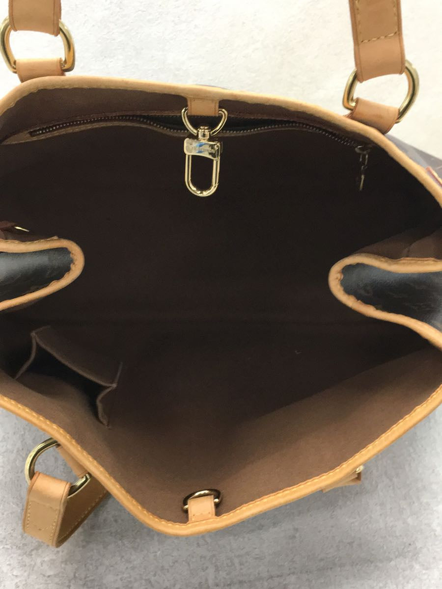 Louis Vuitton Batignolles Horizontal Monogram Handbag PVC Brown