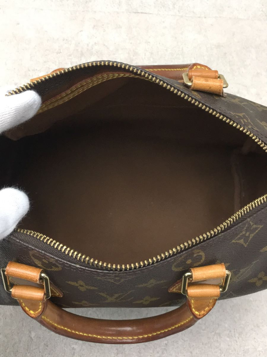 Louis Vuitton Speedy 25 Hand Bag Monogram PVC Brown
