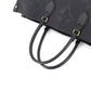 Louis Vuitton Monogram Emplant Onthego GM 2 Way Tote Shoulder Bag Noir