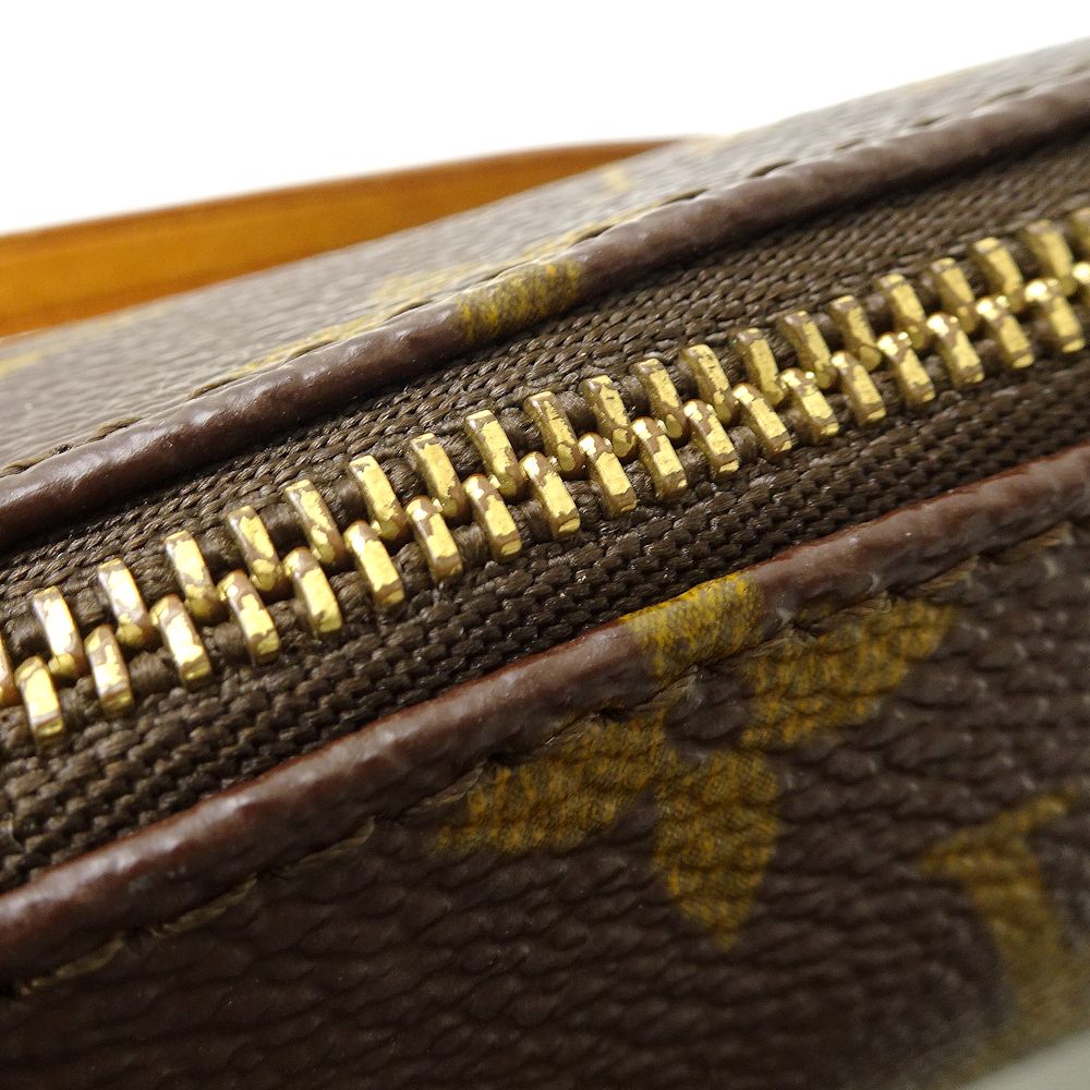 Louis Vuitton Monogram Pochette Accessoire Handbag Brown