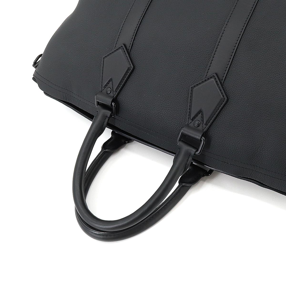 Louis Vuitton Aerogram Lockit Tote Shoulder Bag Leather Black