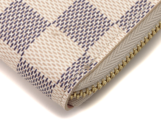 Louis Vuitton Round Long Wallet Portefeuille Clemence Azure