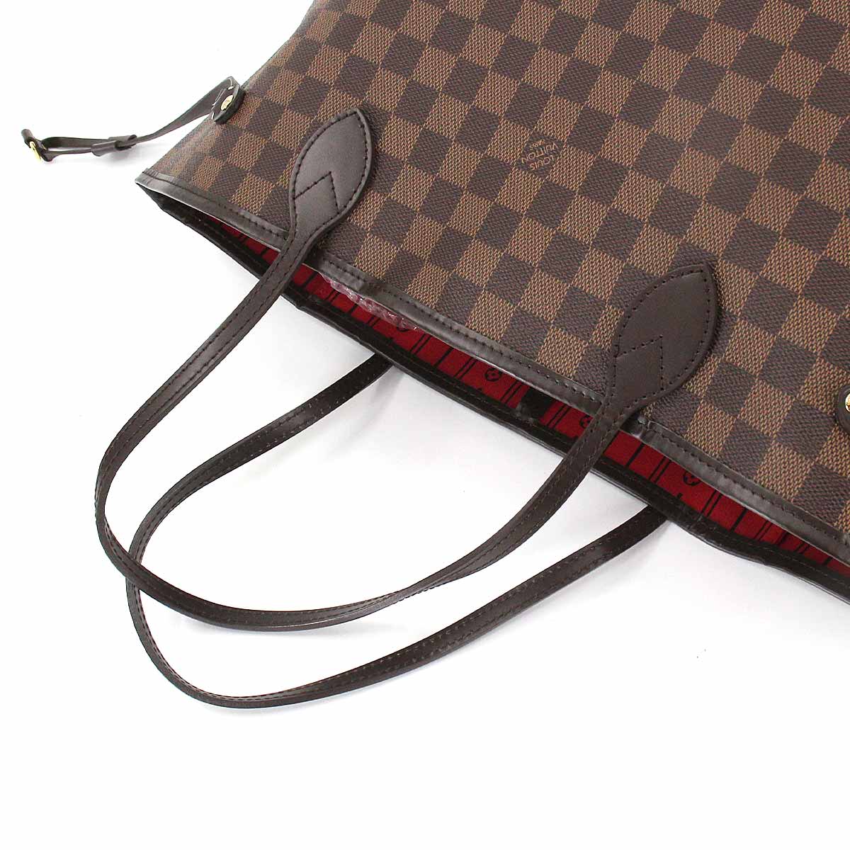 Louis Vuitton Damier Neverfull MM Tote Bag Ebene Brown