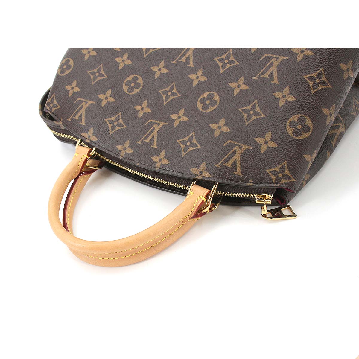 Louis Vuitton Monogram Petit Palais PM 2 Way Hand Shoulder Bag Brown