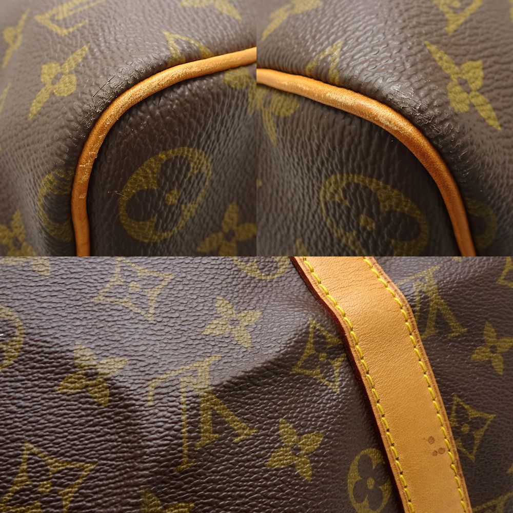 Louis Vuitton Monogram Keepall 45 Boston Bag Brown