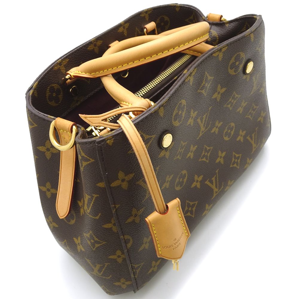 Louis Vuitton Monogram Montaigne BB 2Way Bag Brown